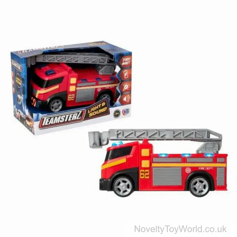 Teamsterz Fire Engine With Lights Sound Batteries Included Wholesale Toy Fire Trucks UK