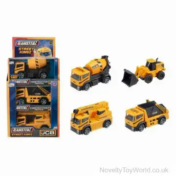 Teamsterz JCB Construction Trucks - 4 Assorted