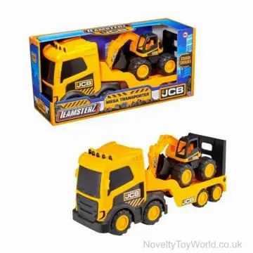Teamsterz JCB Mega Excavator Transporter Toy Set (30cm)