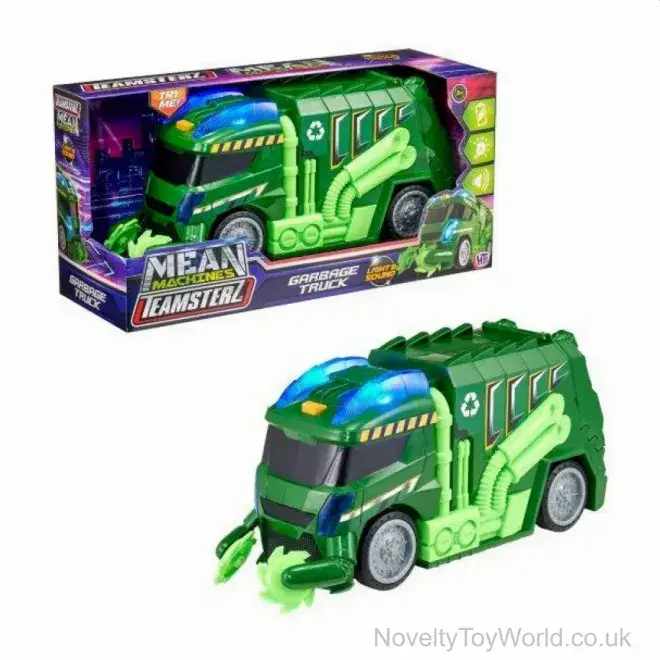 Teamsterz Mean Machines Plastic Garbage Truck - Boxed | Trade Price