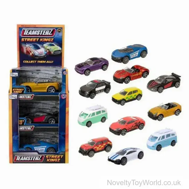 Teamsterz Street Kingz Diecast Toy Vehicles - 12 Assorted | Bulk Buy