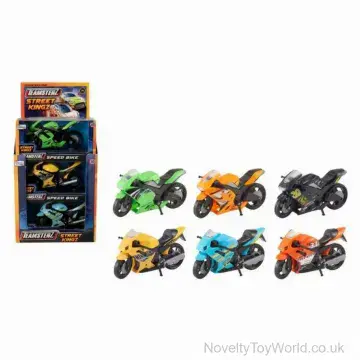 Teamsterz Street Kingz Speed Bike - 6 Assorted Colours (10cm)