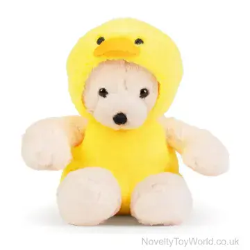 Teddy Bear Dressed As Duck Soft Toy (19cm)