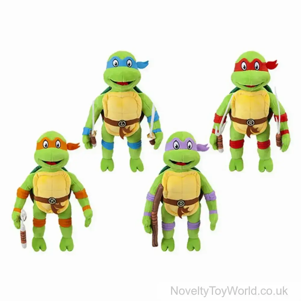 Teenage Mutant Ninja Turtles Soft Plush Toys 4 Assorted 28cm Licensed Plush