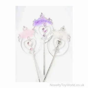 Tiara & Wand Princess Fancy Dress Set - Heart Design