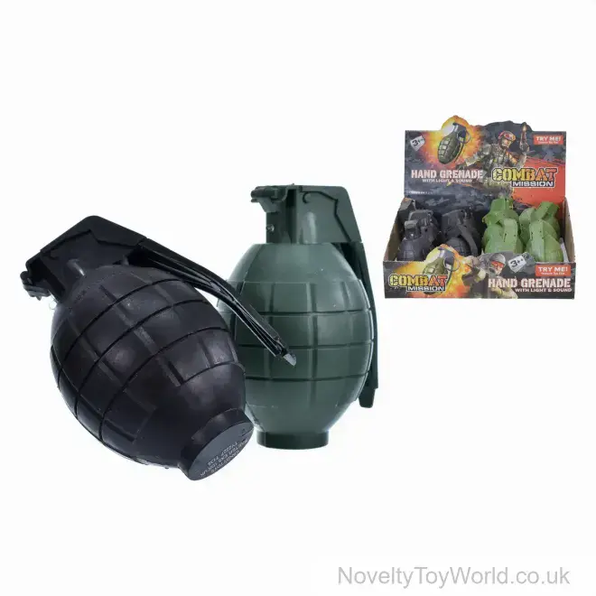 Toy Hand Grenade with Sound & Light - Army Toys | Discount Wholesale Kids Toys