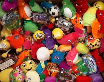 Toy Mix for Crane Grabber PET - £2 Vend Toys, Plush, Novelty
