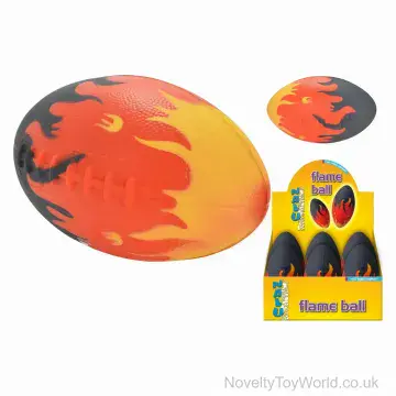 Toy Rugby Ball - Flame Design (20cm)