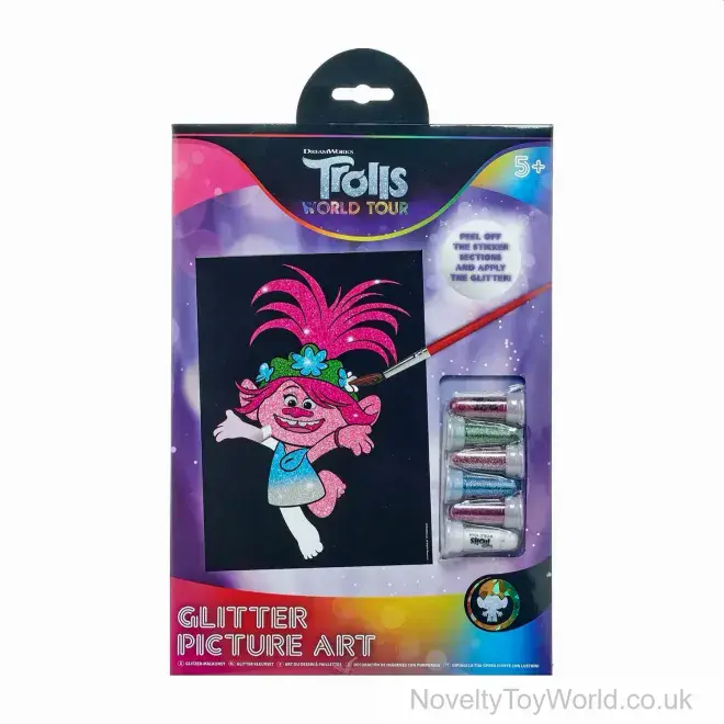 Trolls 2 Glitter Picture Art Set - Create Your Own | Wholesale Trolls Toys