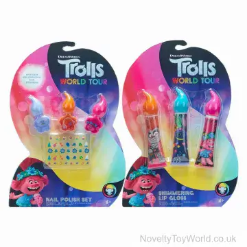 Trolls 2 Nail Polish & Lip Gloss Sets Assorted