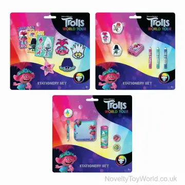 Trolls 2 Stationery Set for Kids - 3 Assorted