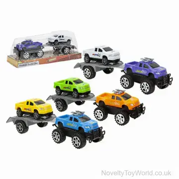 Truck & Trailer Toy Vehicle Set (21cm)