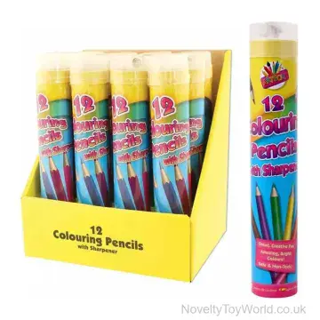 Tube of 12 Colouring Pencils With Sharpener