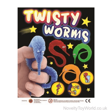 Twisty Magic Wriggly Worm Toy - 50mm Vending Capsule