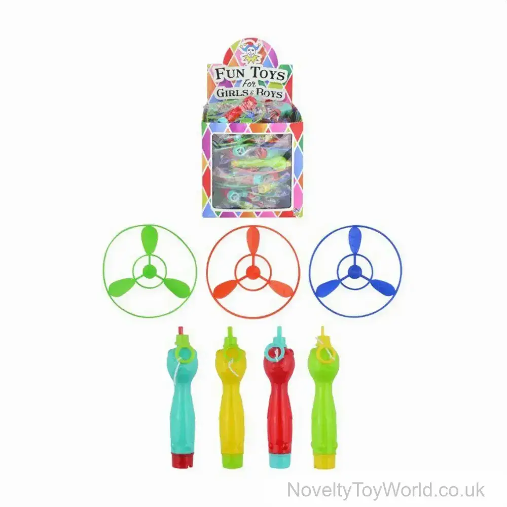 UFO Flying Saucer Launcher Toy - Pull Sting Activated | Pocket Money ...