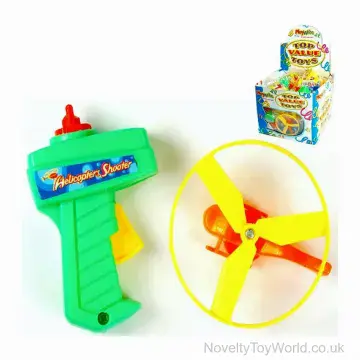 UFO Helicopter Launcher - Flying Shoot Toy (10cm)