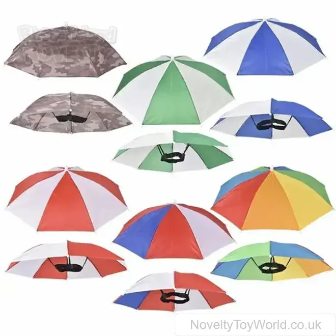 Umbrella Hat Mix - Adult Size (50cm) | Buy In Bulk
