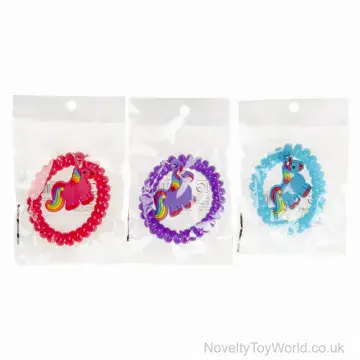 Unicorn Bracelet With Rubber Unicorn Charm (5.5cm)