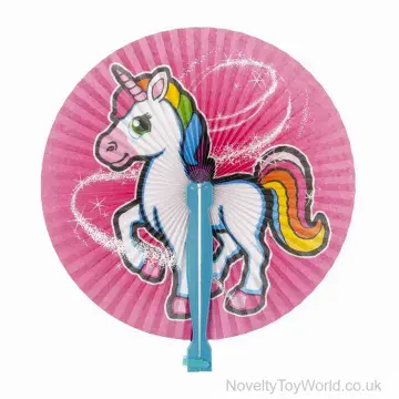 Unicorn Fold-out Hand Fan (25cm)