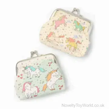 Unicorn Purse With Clip - Unique Girls Gifts - 8cm