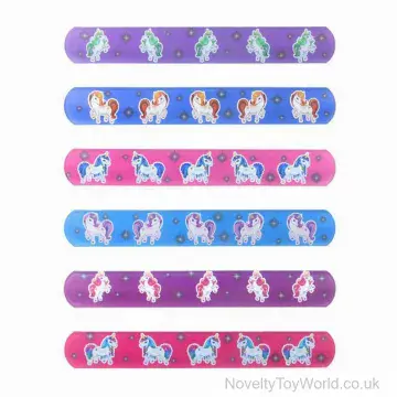 Unicorn Snap On Bracelet - 6 Assorted