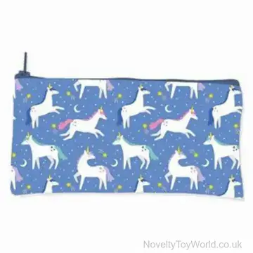 Unicorn Theme Zip-Close Pencil Case