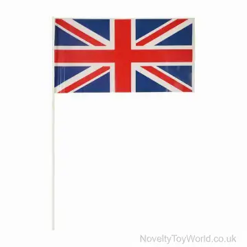 Union Jack Plastic Handheld Flag - 29cm