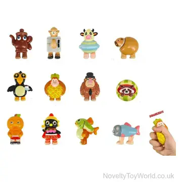 Unusual Squishy Toy Mix  - Brain Rot Series - 12 Assorted (10cm)