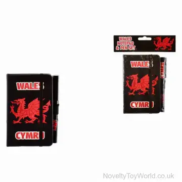 Wales Cymru Notepad & Pen Set A6