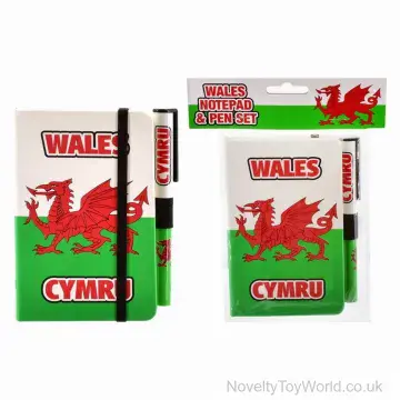 Wales Dragon Notepad & Pen Set (A5)