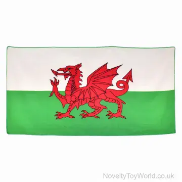 Welsh Dragon Flag Tea Towel (30cm)