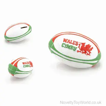 Welsh Rugby Ball Money Box Piggy Bank