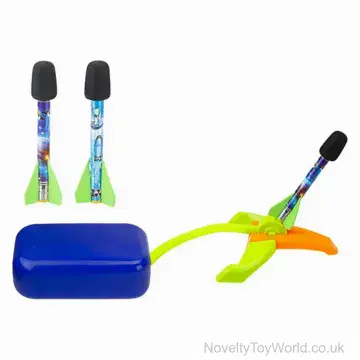 Whistling Rocket With Launch Pad - Pump Action