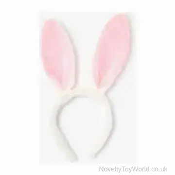 White Easter Bunny Ears Headband - Universal Size