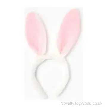 White Easter Bunny Ears Headband - Universal Size