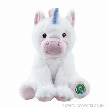 White Unicorn Soft Toy Eco (23cm)
