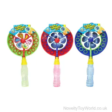 Windmill Bubble Wand With 80ml Bubble Solution (35cm)