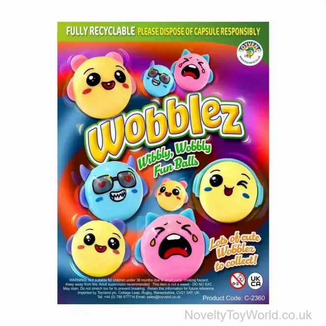 Wobbly Wobblez Ball - 35mm Small Vending Capsule | Wholesale Amusement Supplies