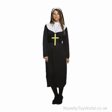 Women's Nun Fancy Dress Costume (One Size)