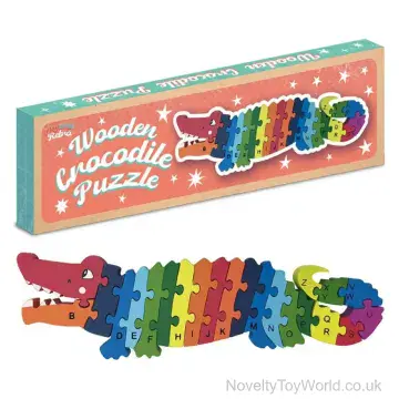 Wooden Animal Crocodile Alphabet Puzzle (33cm)