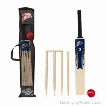 Wooden Cricket Bats with Stumps & Ball - Size 3