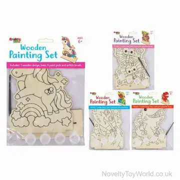 Wooden Painting Set - 4 Assorted (20cm)