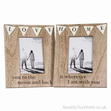 Wooden Photo Frame with Phrases - Gift Shop Sellers