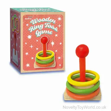Wooden Ring Toss Family Game - Boxed