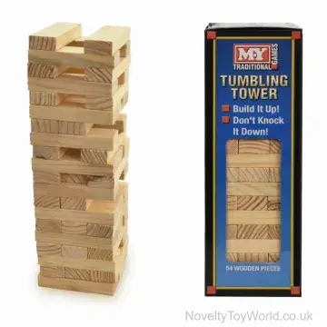 Wooden Tumbling Tower Family Game (22cm)
