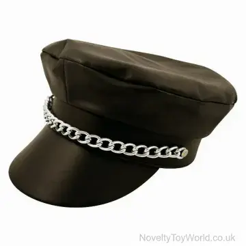 YMCA Fancy Dress Biker Hat - Adult Size