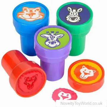 Zoo Animal Design Novelty Ink Stamps (3cm)