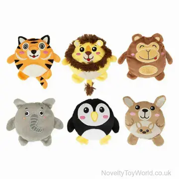Zoo Animal Sand Filled Soft Plush Toy - 6 Assorted