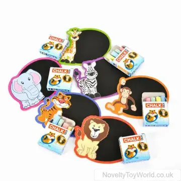 Zoo Animal Theme Mini Personal Blackboard and Chalk Set