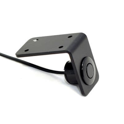 21mm 22mm Metal Bumper Black 'L' Brackets with Pre-Drilled Parking Sensor Holes